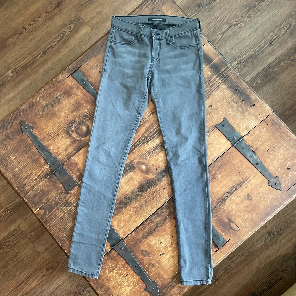 FLYING MONKEY: Size 25 Washed Gray, Low-Rise,  Skinny Jean